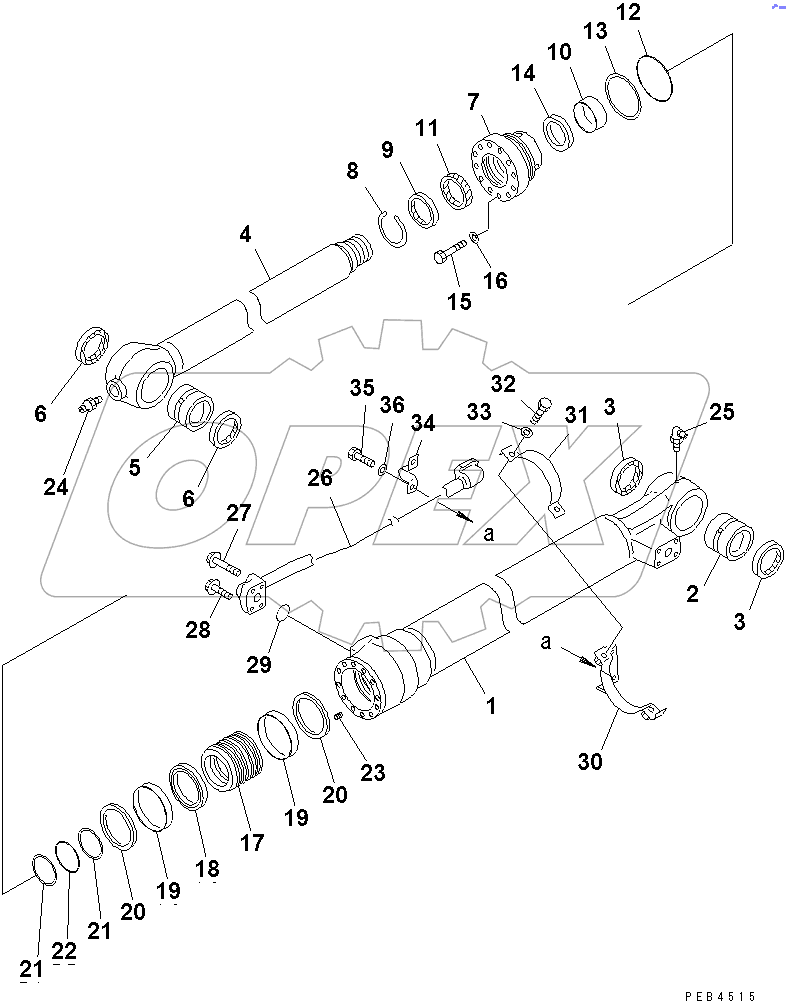  BUCKET CYLINDER (DEMOLITION SPEC.)(#30980-)