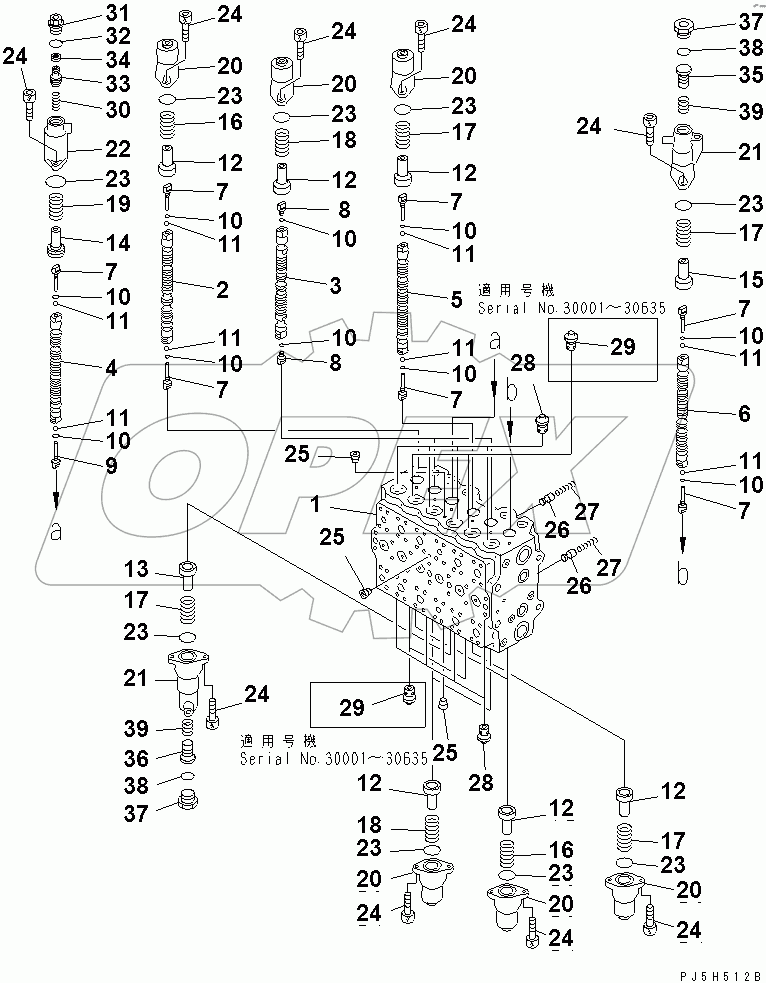  MAIN VALVE (2/11)(#30500-30915)