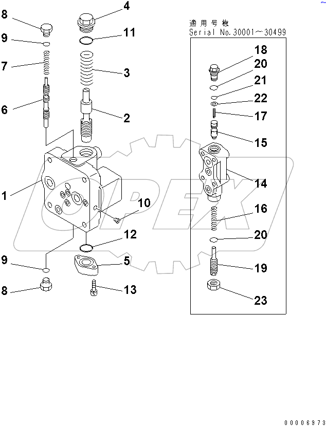  MAIN VALVE (3/11)(#30001-30915)