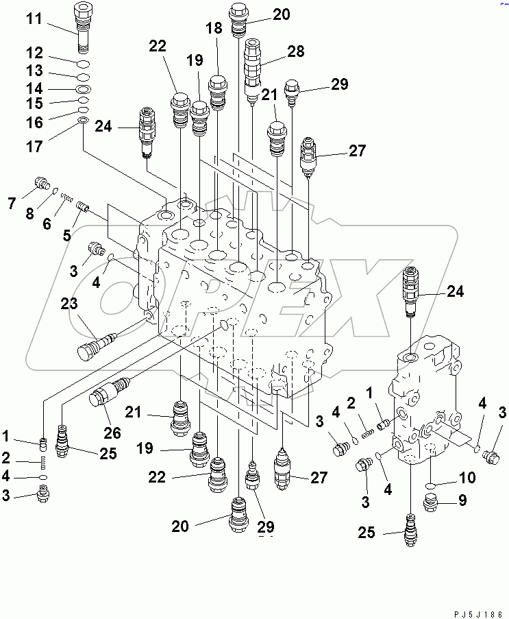  MAIN VALVE (5/11)(#30500-30635)