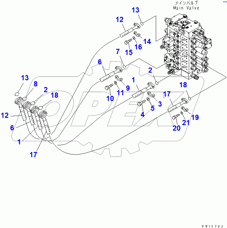  ARM AND BUCKET PIPING