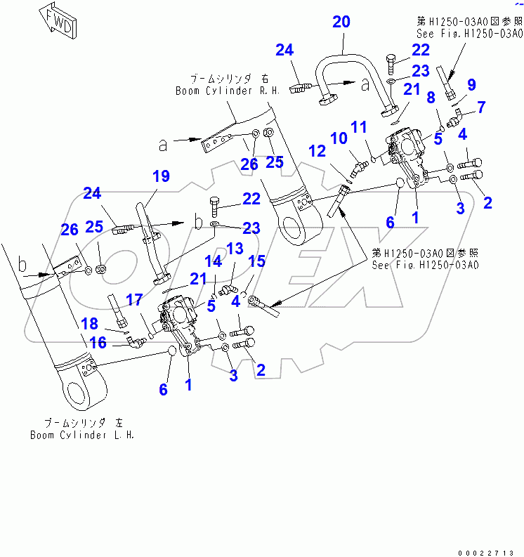  BURST VALVE PIPING (BOOM BURST VALVE)
