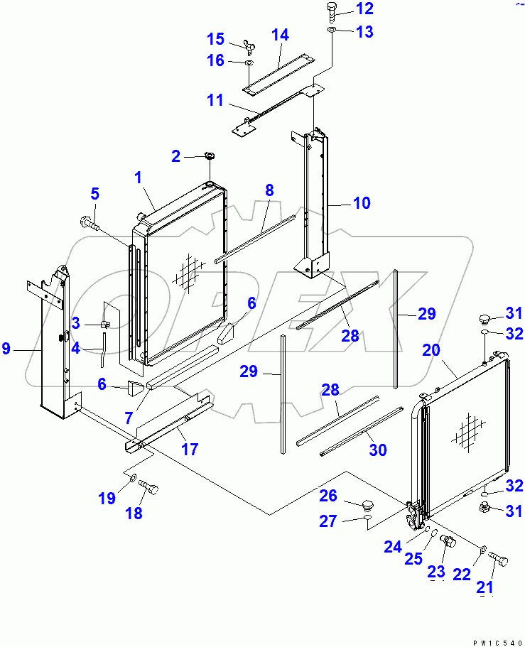  COOLING (RADIATOR)(#60001-65000)