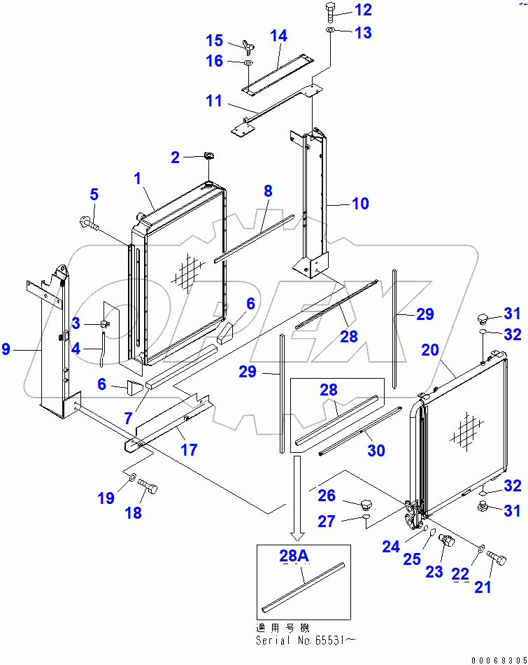  COOLING (RADIATOR)(#65001-)