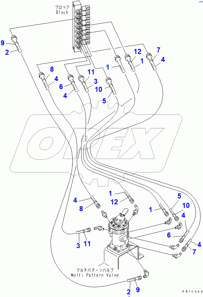  MULTI PATTERN VALVE (HOSE) (4 WAY)