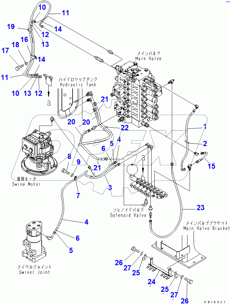  SOLENOID VALVE (HOSE AND BRACKET)