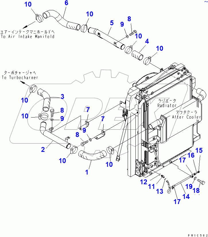  COOLING (AFTER COOLER PIPING)(#60001-65000)