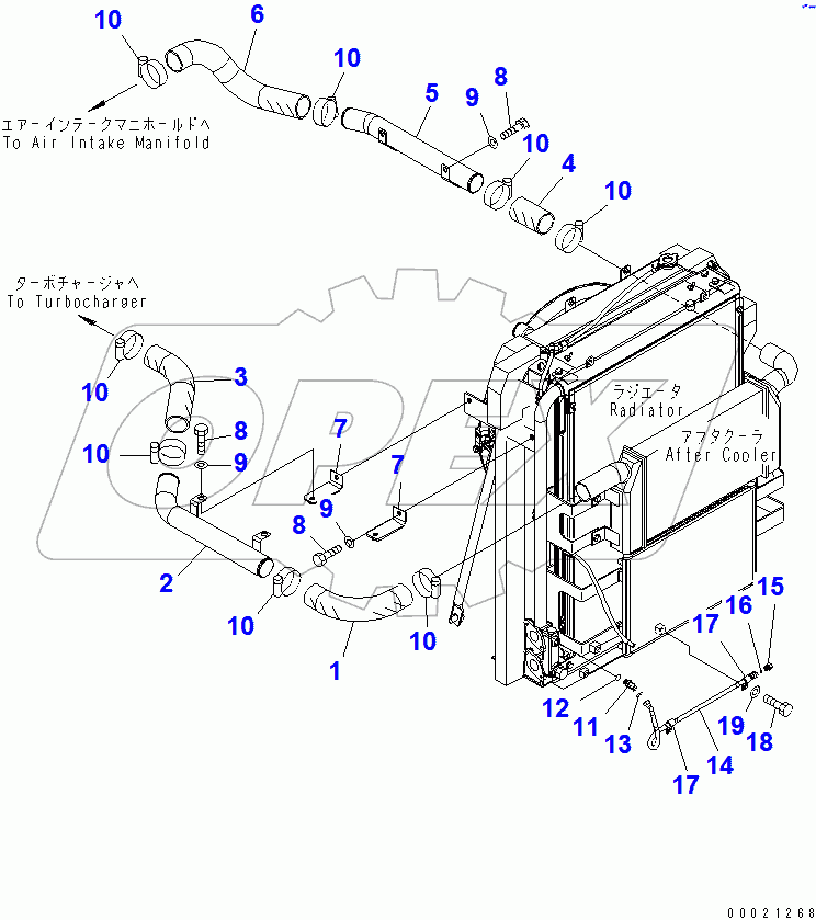  COOLING (AFTER COOLER PIPING)(#65001-)