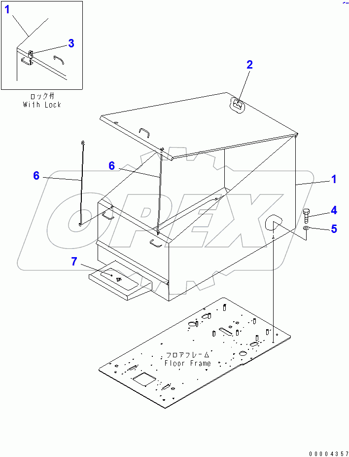 FLOOR FRAME COVER(#60132-65000)