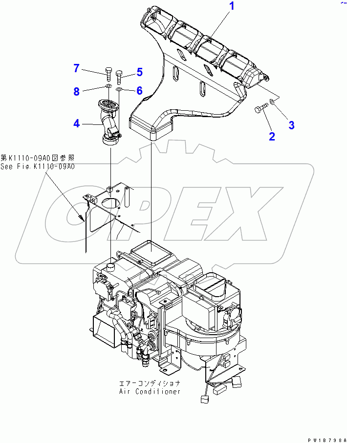  AIR CONDITIONER (REAR DUCT)(#60001-65000)