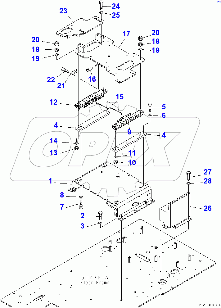  FLOOR FRAME (BASE)(#60001-65000)