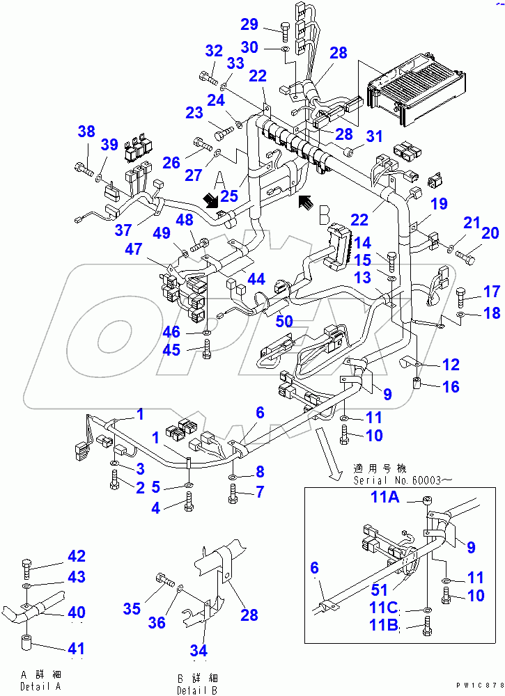  FLOOR FRAME (CLIP)(#60001-65000)