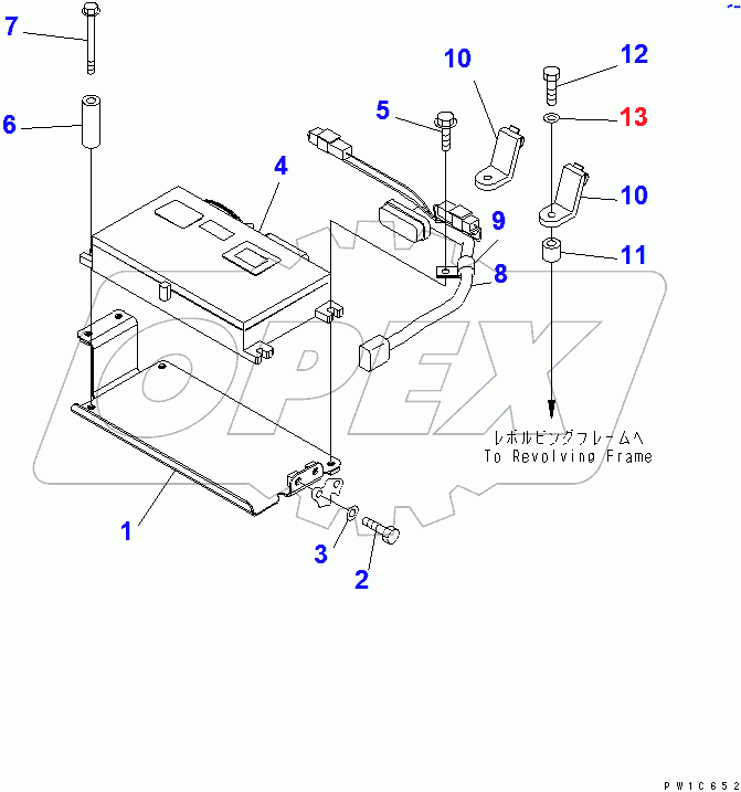  FLOOR FRAME (KOMTRAX)(#60001-65000)