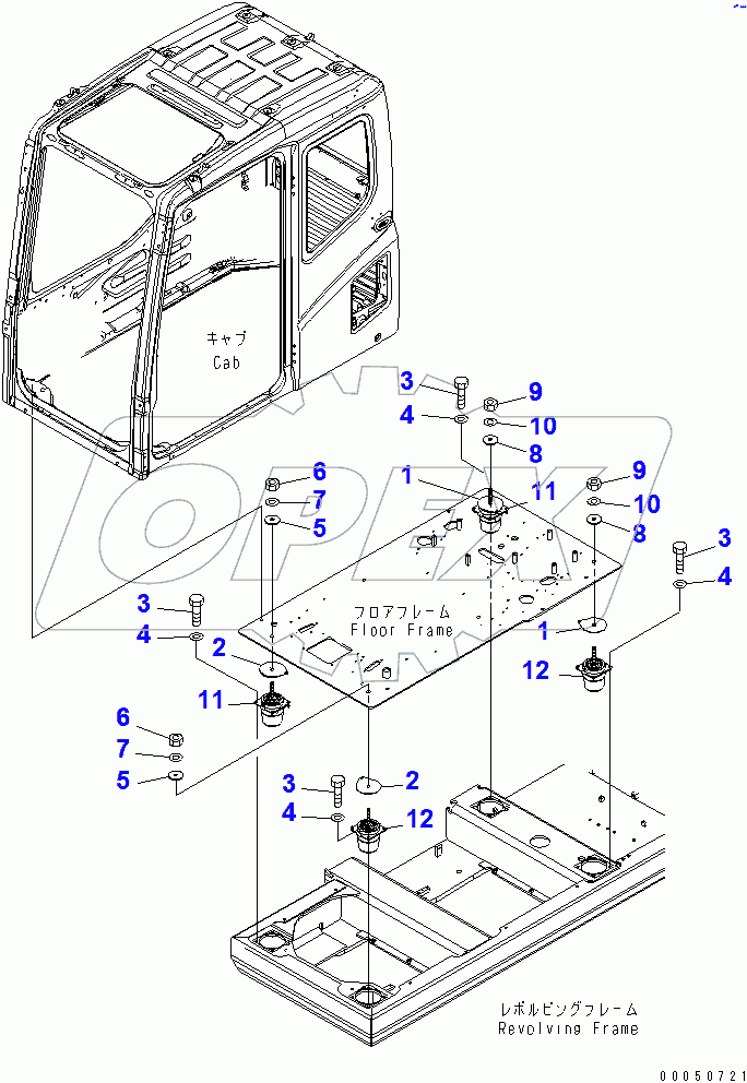  FLOOR MOUNT(#65686-)