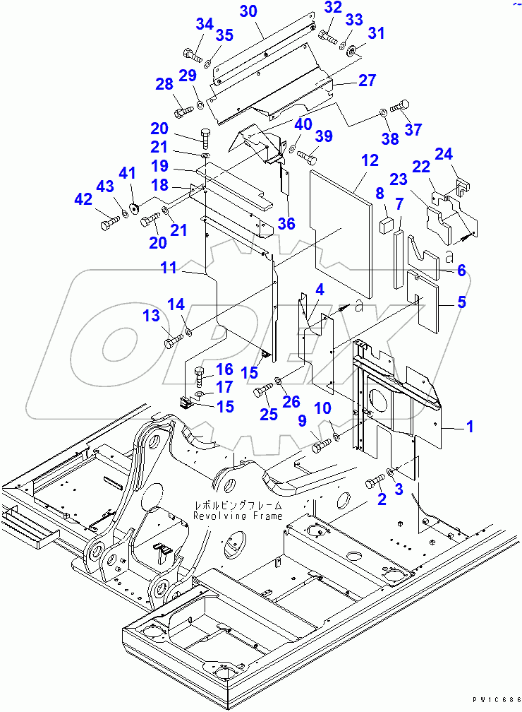  PARTITION (MACHINE CAB)(#60001-65000)