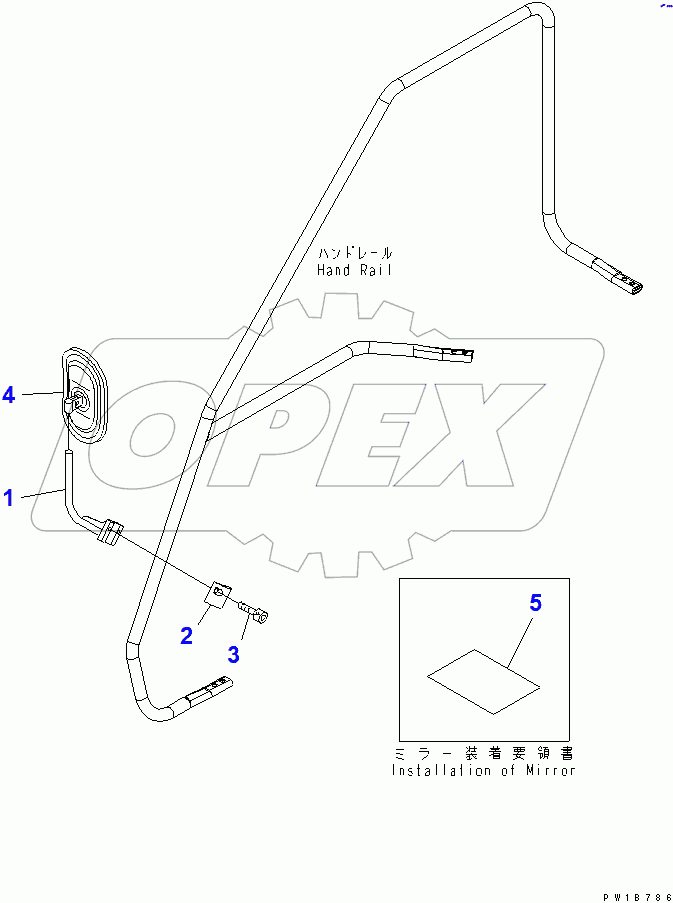  REAR VIEW MIRROR R.H.