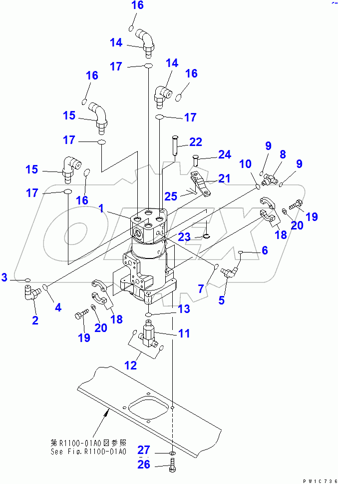  SWIVEL JOINT (CONNECTING PARTS)(#60001-65000)