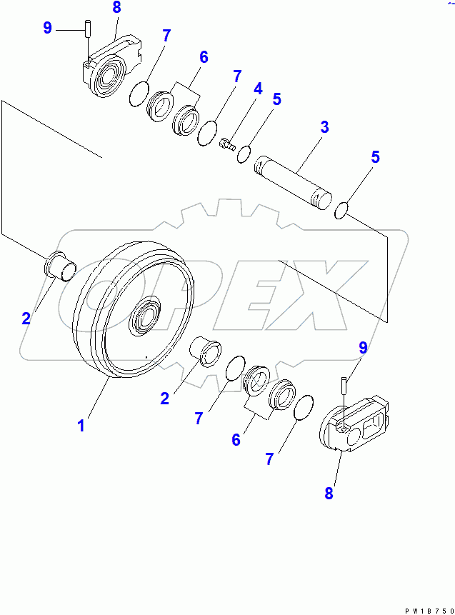  FRONT IDLER(#60001-65000)