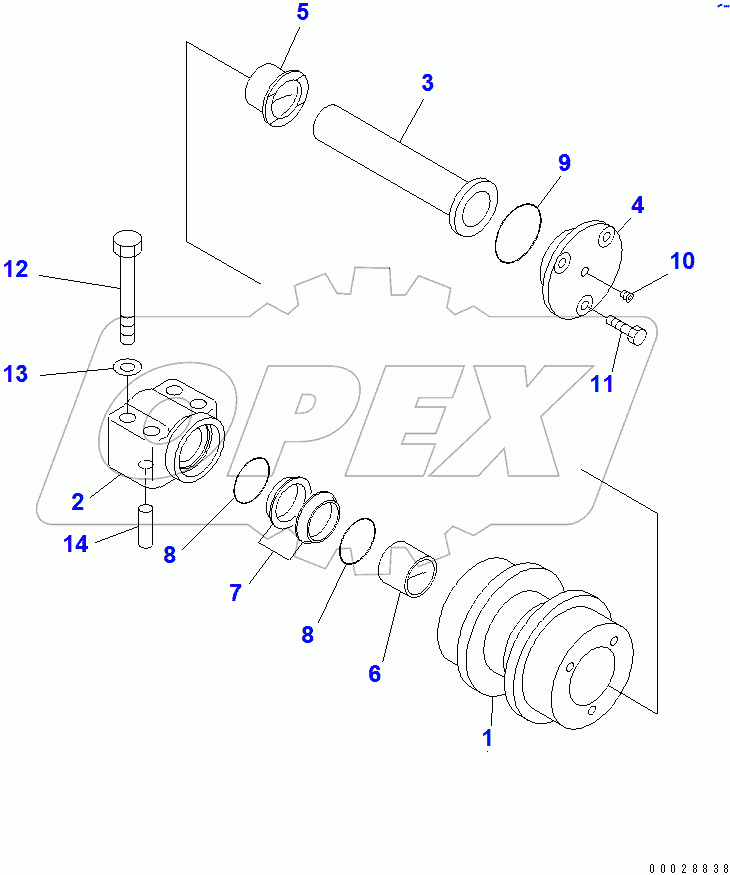  CARRIER ROLLER(#60762-65000)