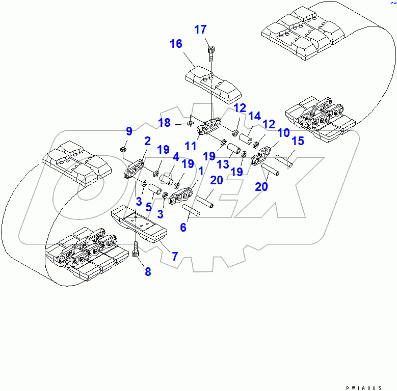  TRACK SHOE (ROADLINER) (600MM WIDE)