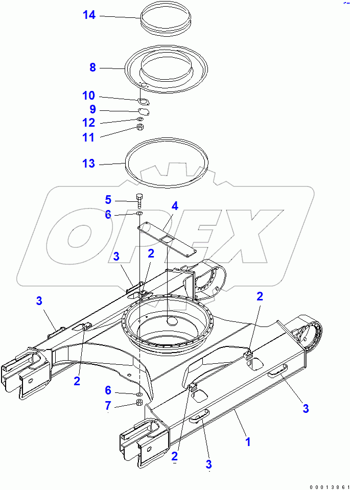  TRACK FRAME (WITH UNDER COVER)