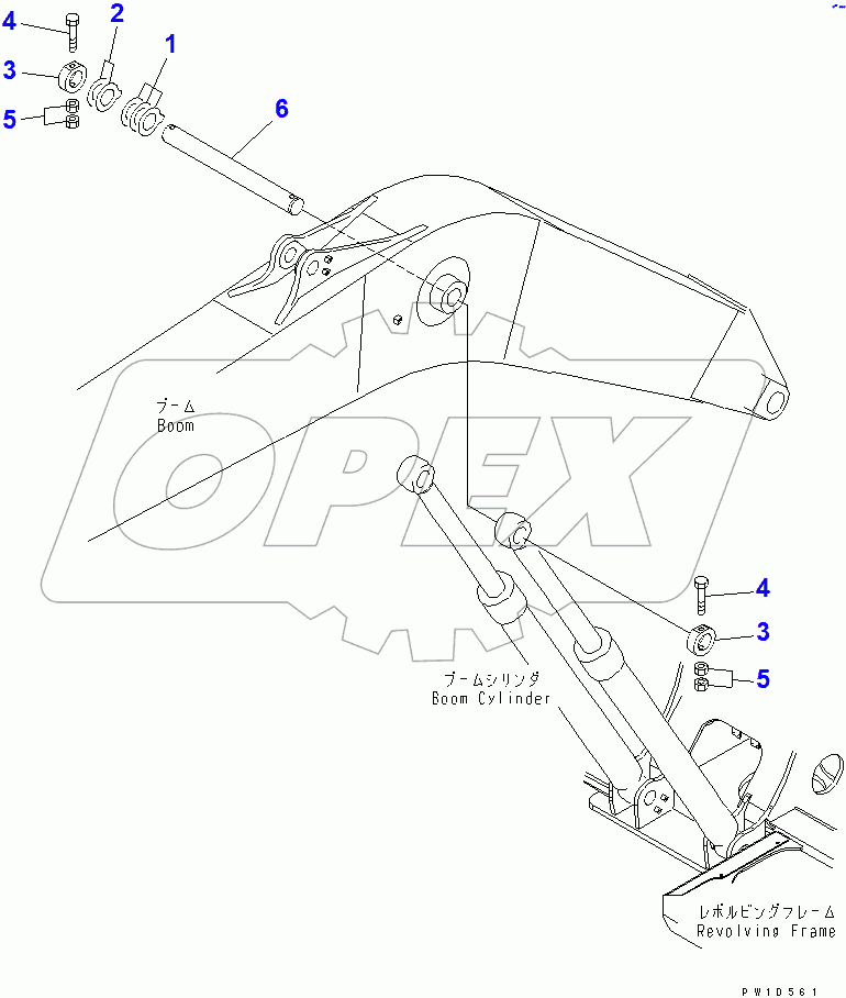  BOOM PIN (100 HOURS LUBRICATING)