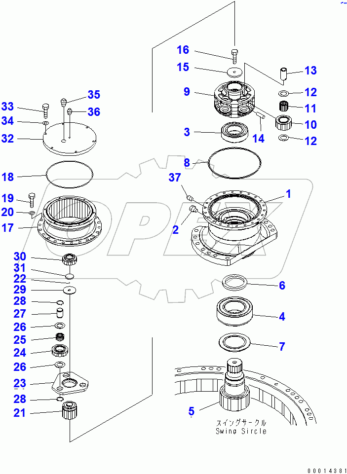  SWING MACHINERY (SUPPLY ONLY)(#60001-60600)