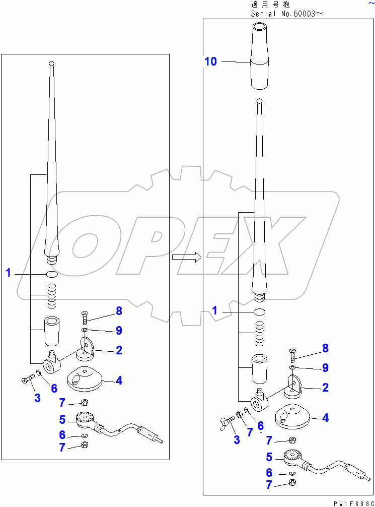  RUBBER ANTENNA(#60001-68116)