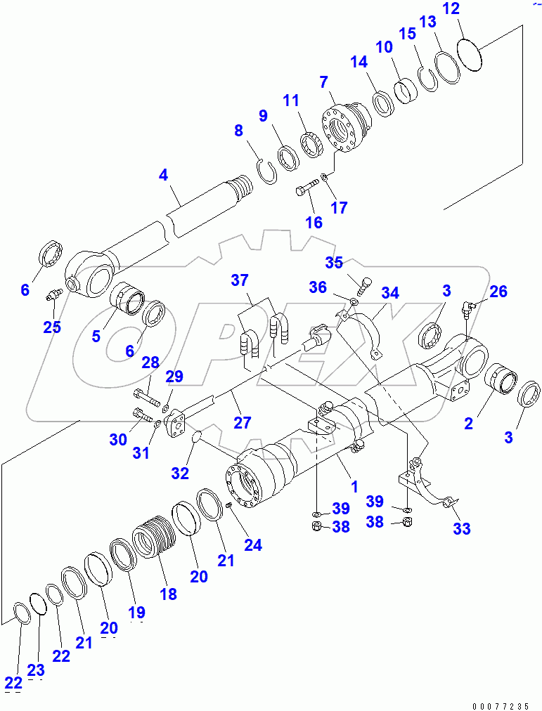  BUCKET CYLINDER(#65889-)