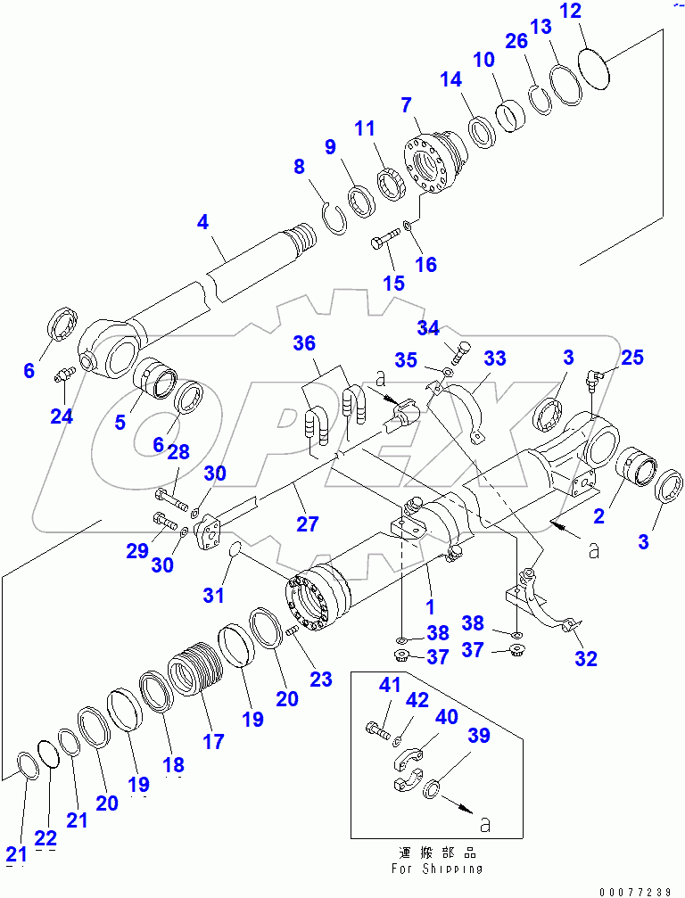 BUCKET CYLINDER (500 HOURS LUBRICATING)(#60767-)