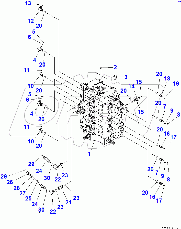  CONTROL VALVE (CONNECTING PARTS) (1/2)