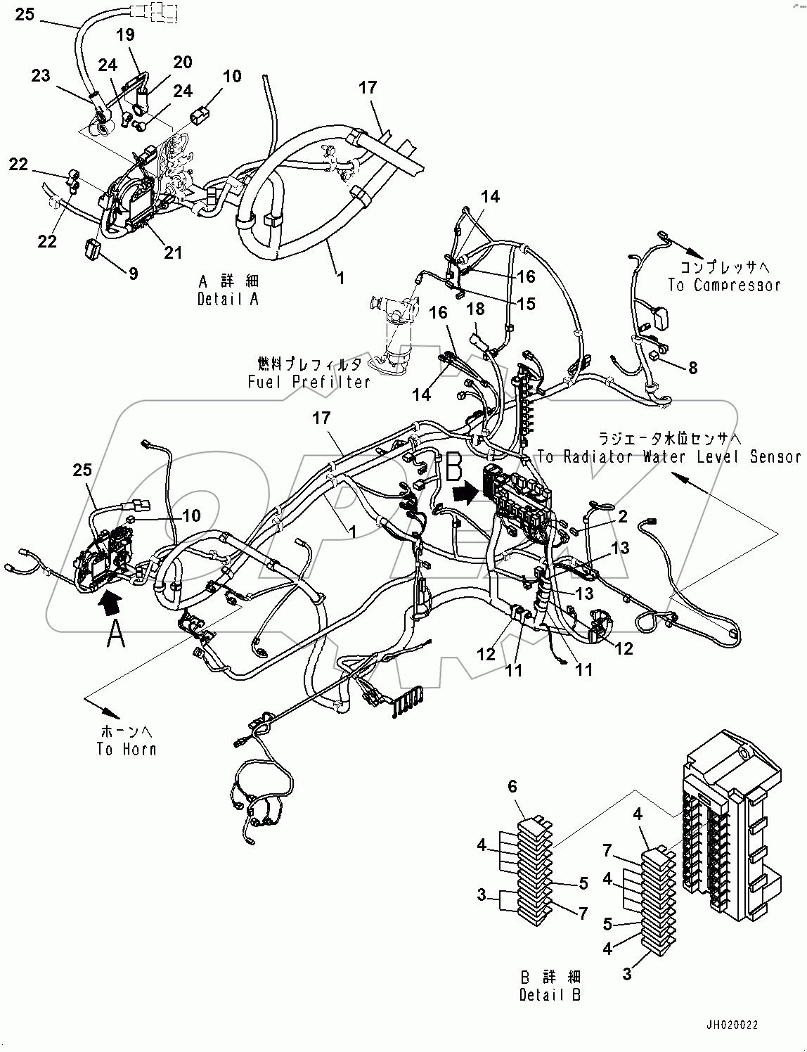  Cab, Floor, Wiring Harness (#100780-)