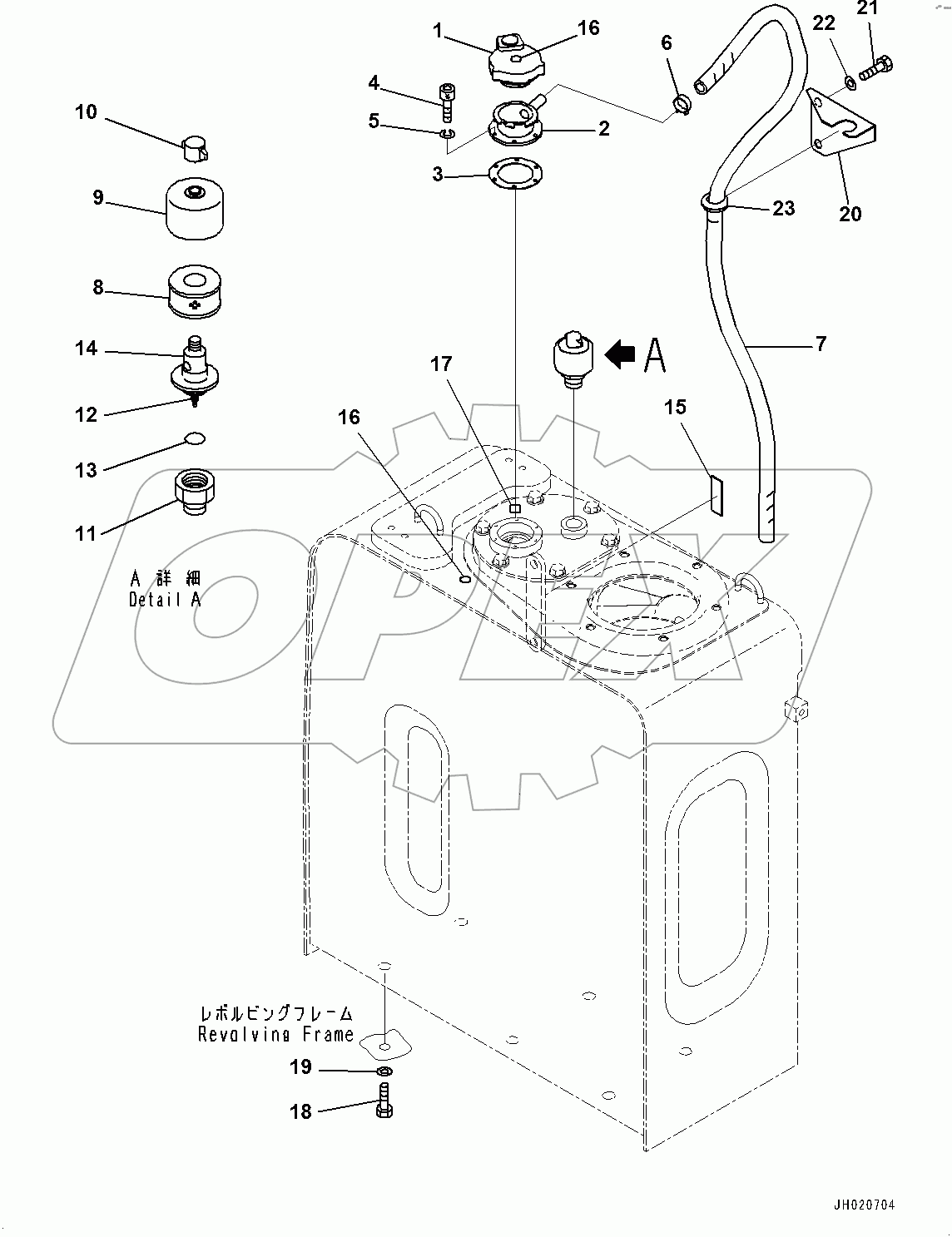  Hydraulic Tank, Breather Mounting (#100001-)