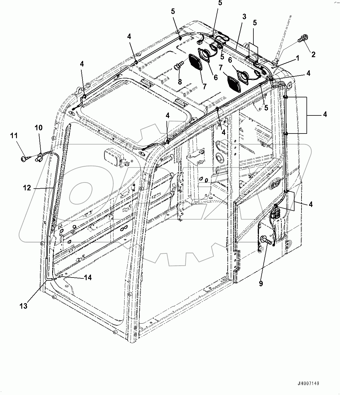  Cab, Rubber Antenna (2/2) (#100001-)