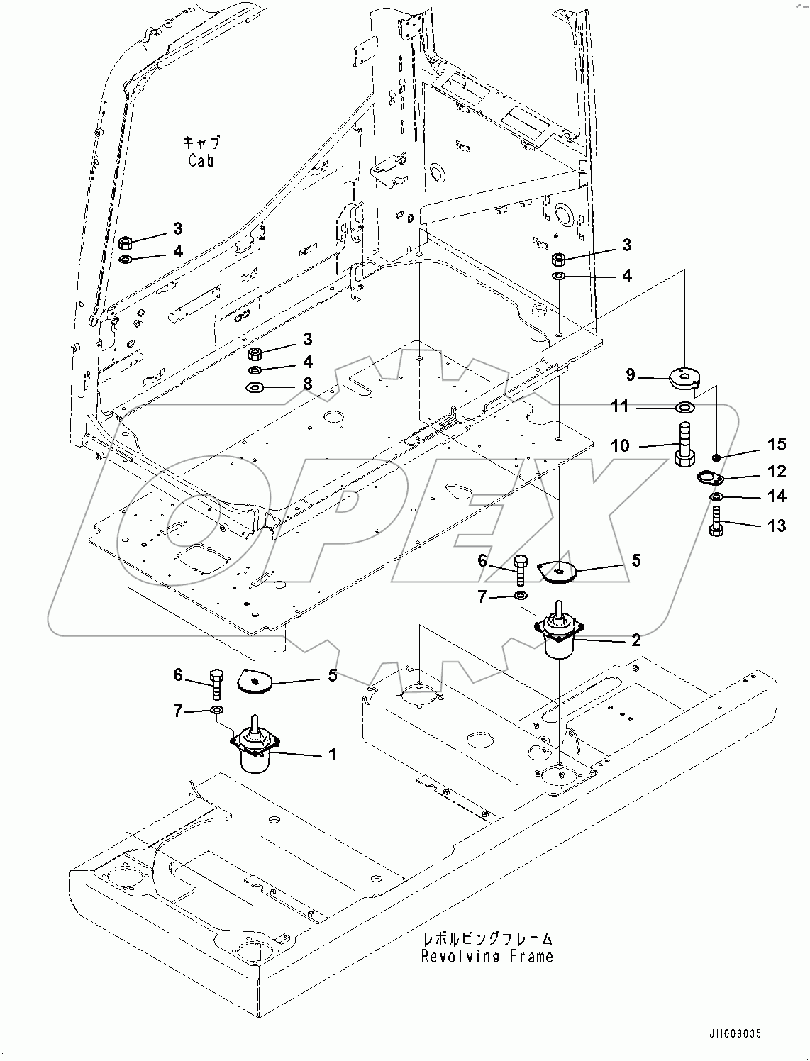  Floor Mounting (#100013-)