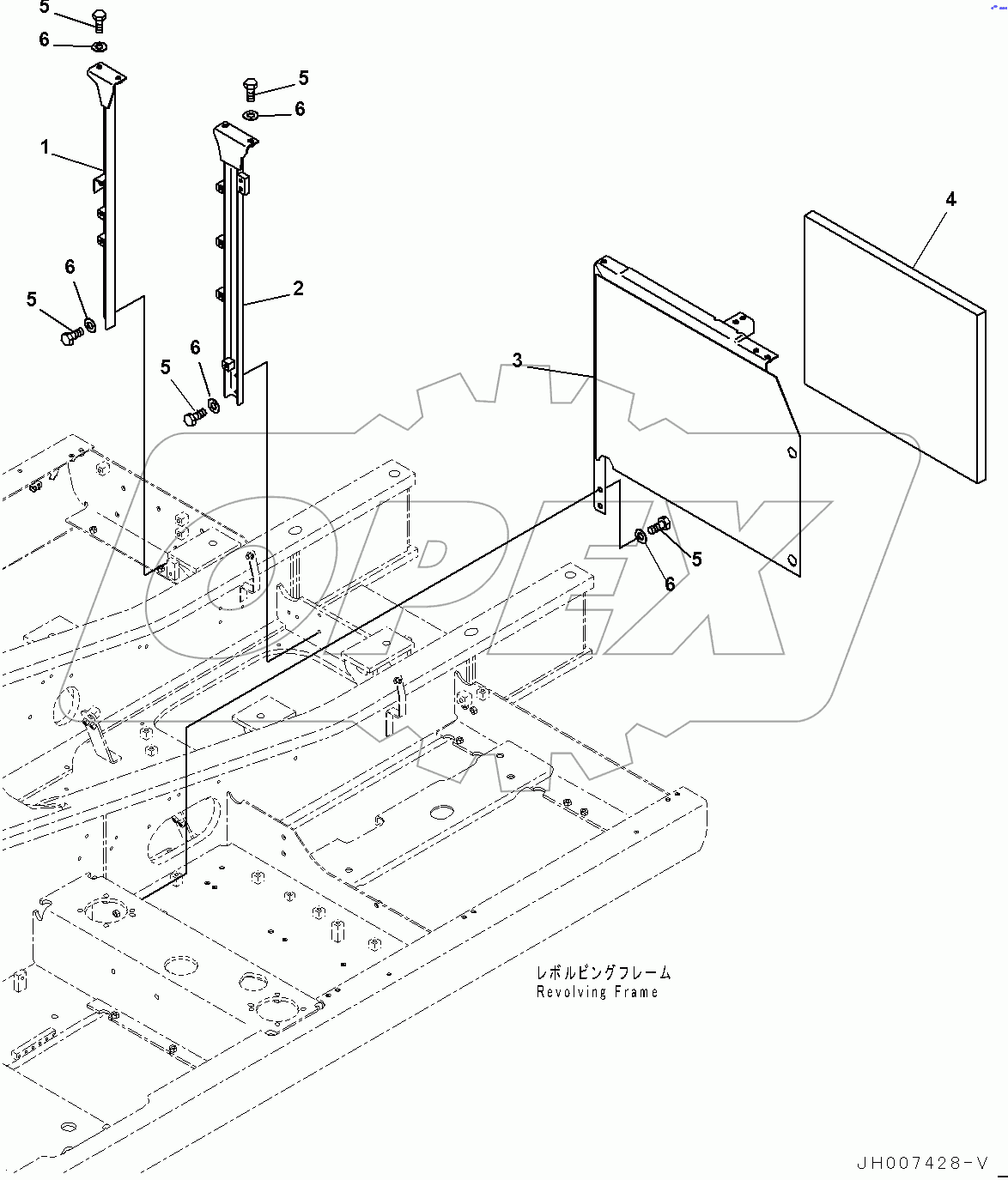  Machine Cab Frame,  (#100001-100012)