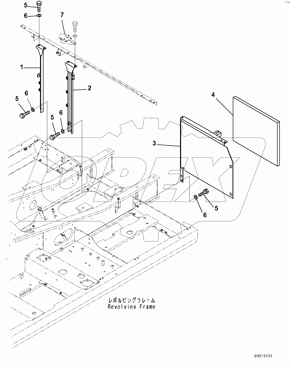  Machine Cab Frame,  (#100013-)