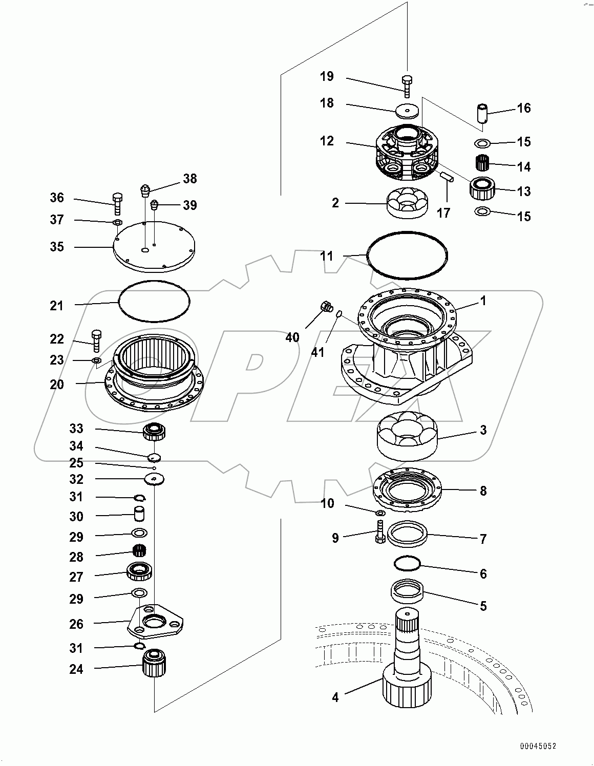  Swing Machinery and Motor (#100001-)