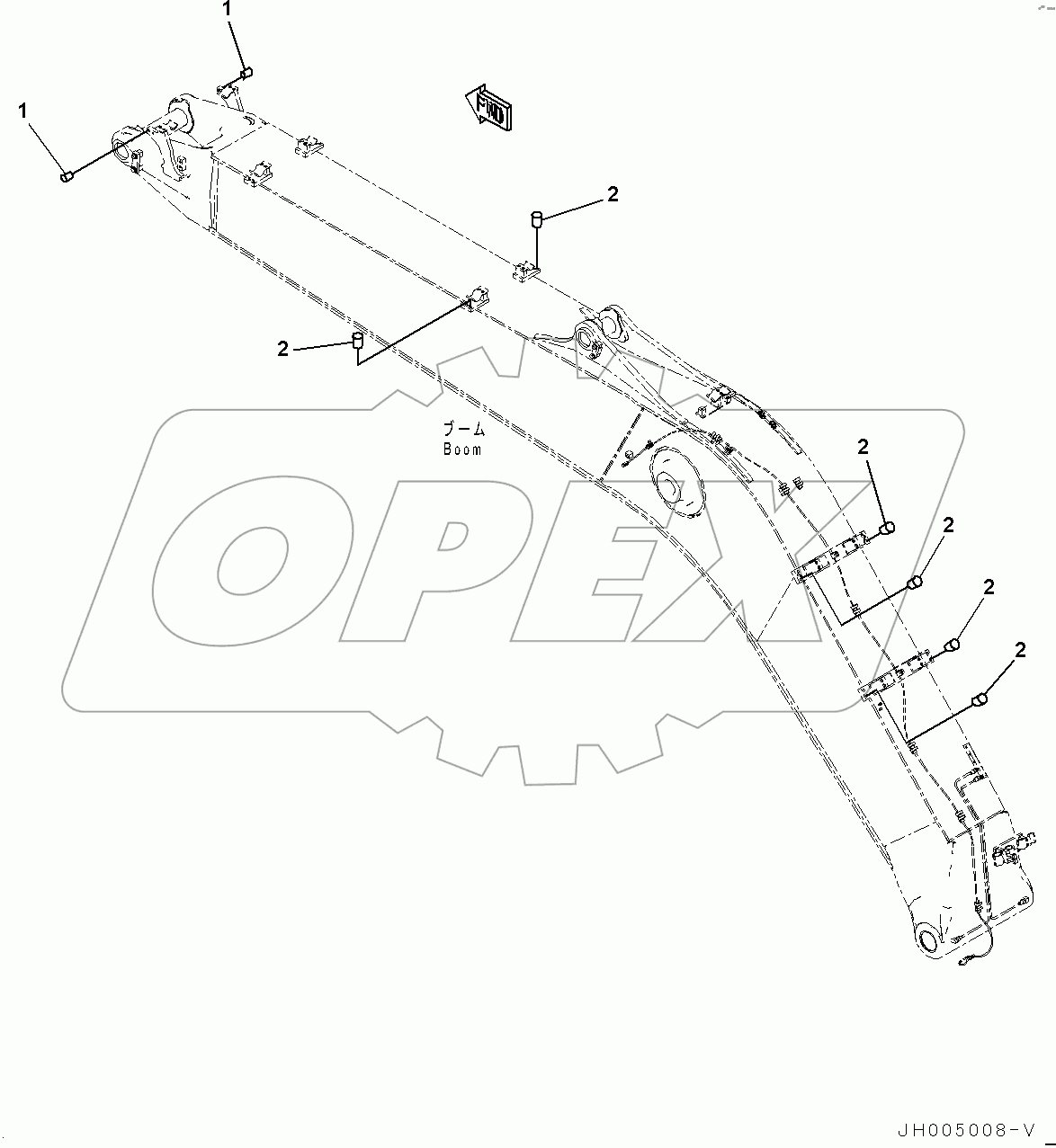  Boom, Attachment Plug (#100002-)