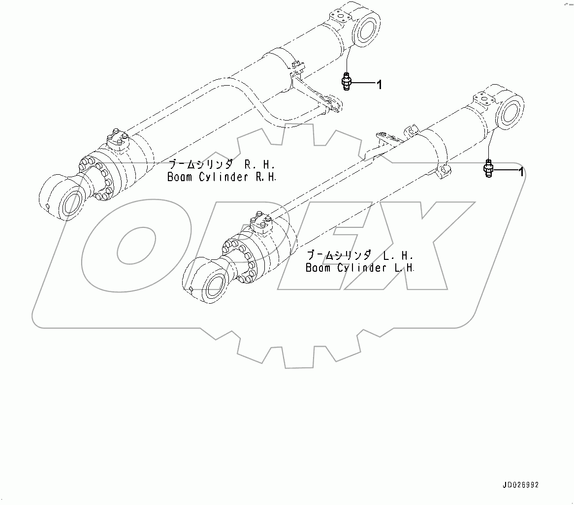  Boom Cylinder, Related Parts (#100002-)
