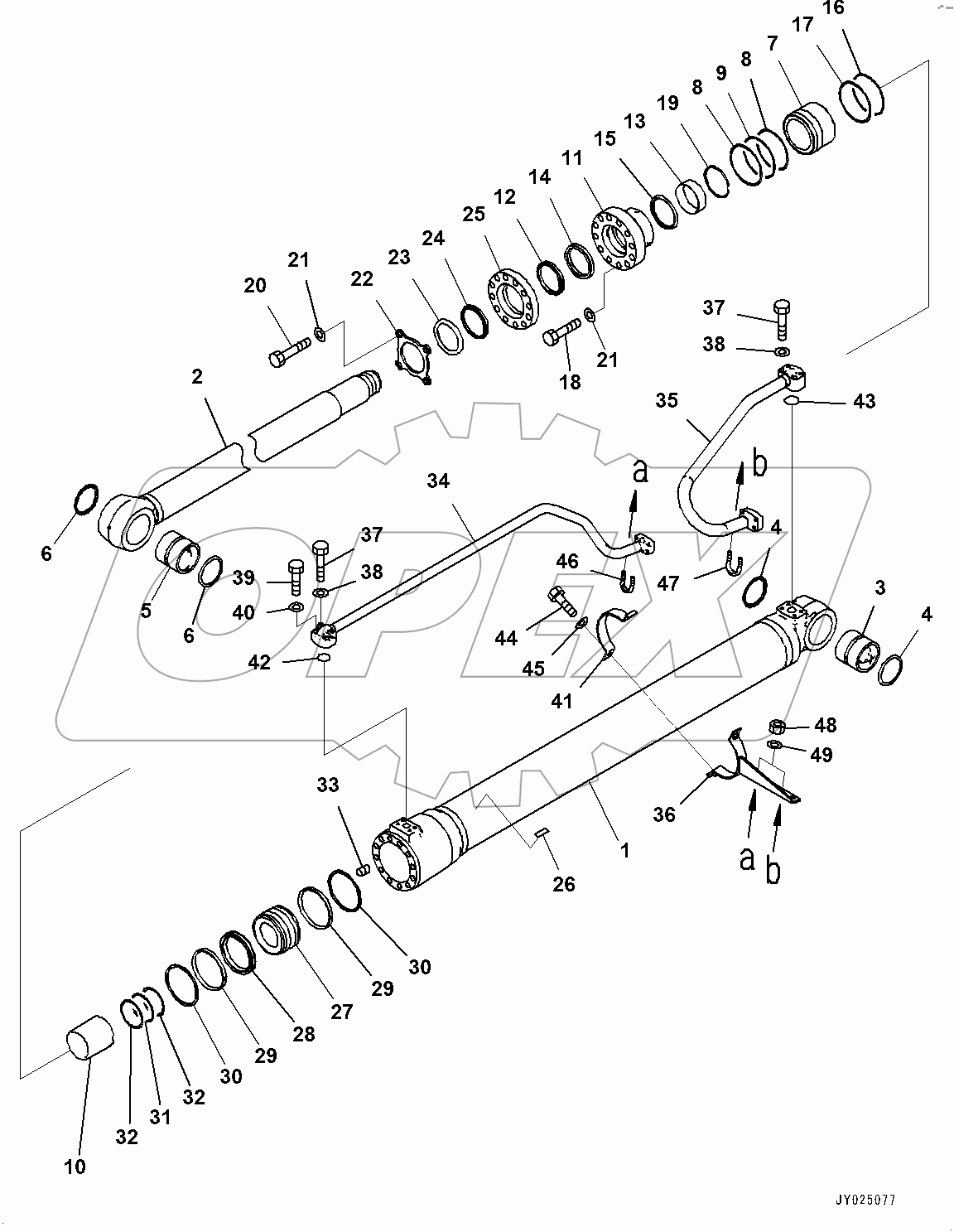  Boom Cylinder, R.H. (#100002-)