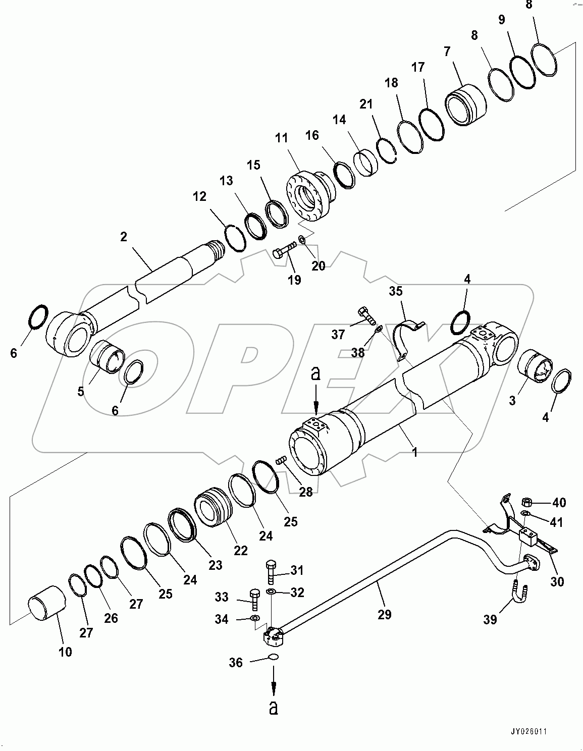  Boom Cylinder, R.H. (#100001-)