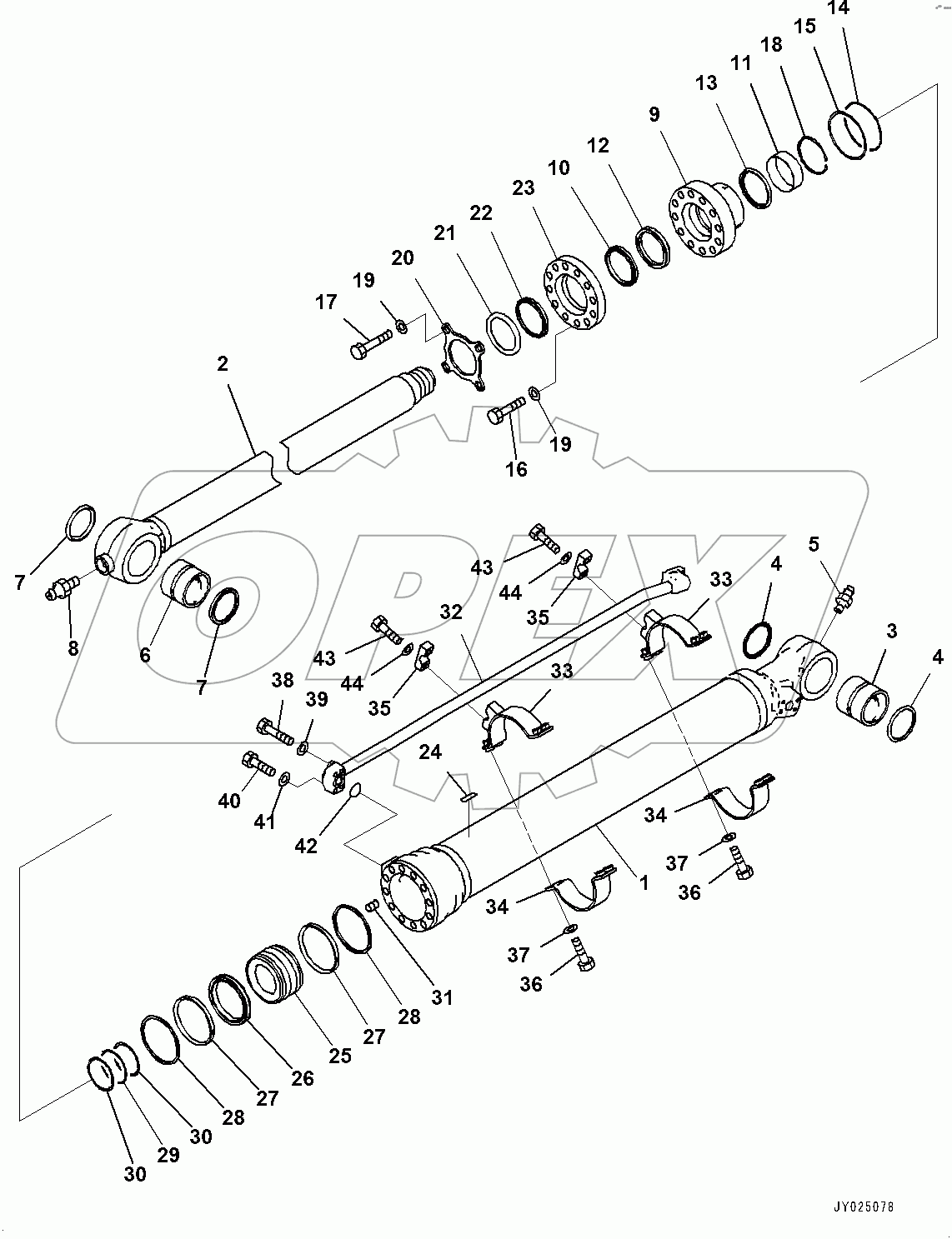  Arm, Bucket Cylinder (#100002-)