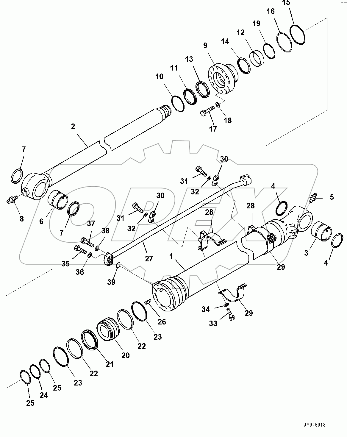  Arm, Bucket Cylinder (#100001-)