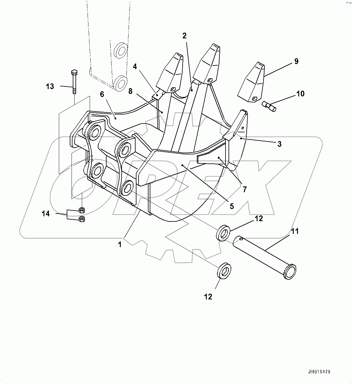 Ripper Bucket,  (#100465-)