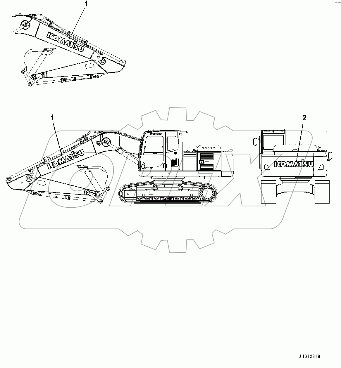  Komatsu Logo (#100021-)