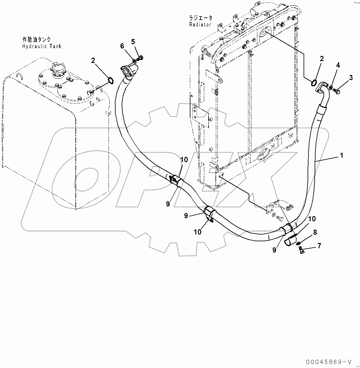  Oil Cooler Piping (#100001-)