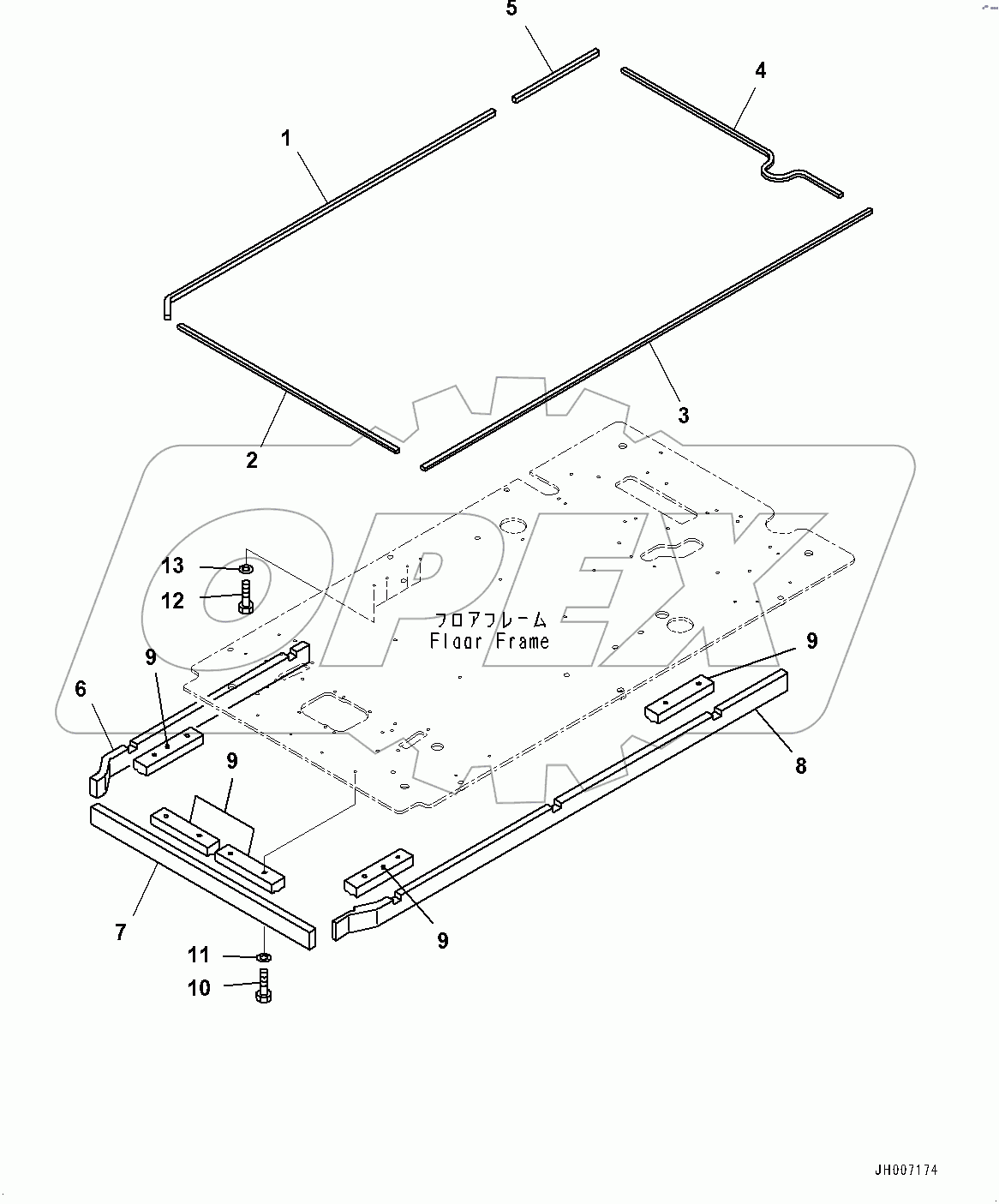  Cab, Floor, Seal (#100001-100001)