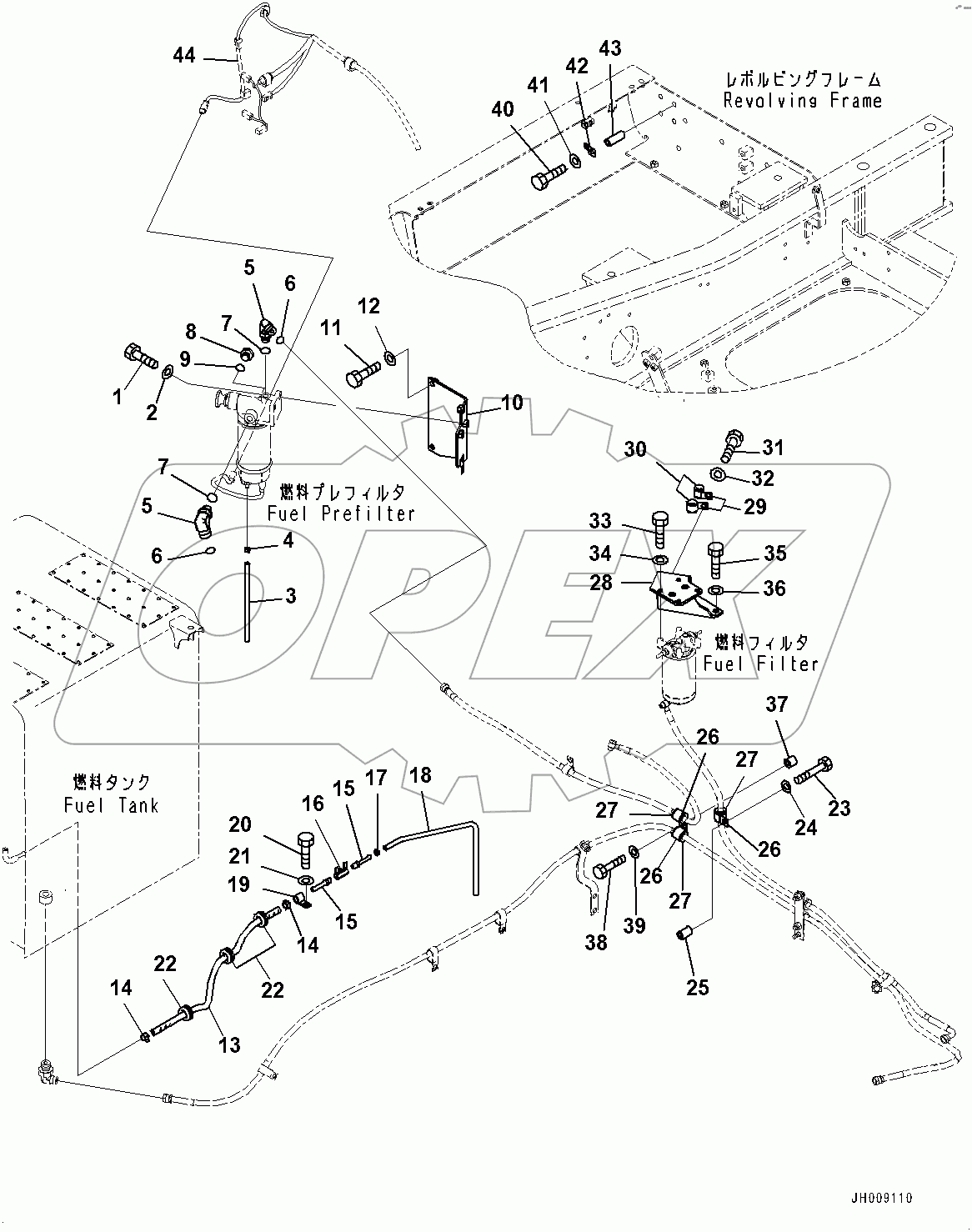  Fuel Piping, Drain Piping (#100027-)