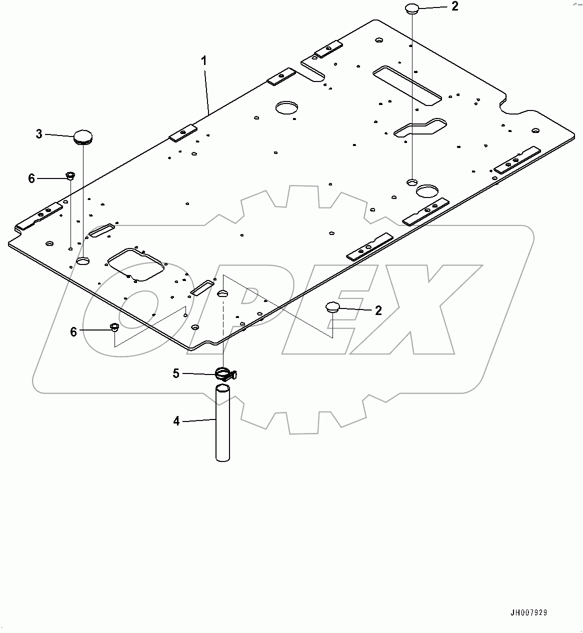  Cab, Floor, Frame (#100002-)